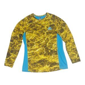 Mossy Oak Long-Sleeve Fishing Performance‎ Shirt Size Medium